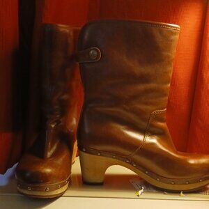 Ugg Leather Heeled Boots